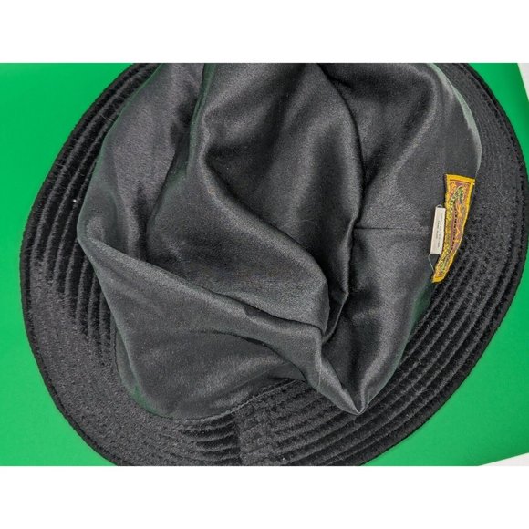 Scala Black Floral Velvet Hat - Picture 3 of 4